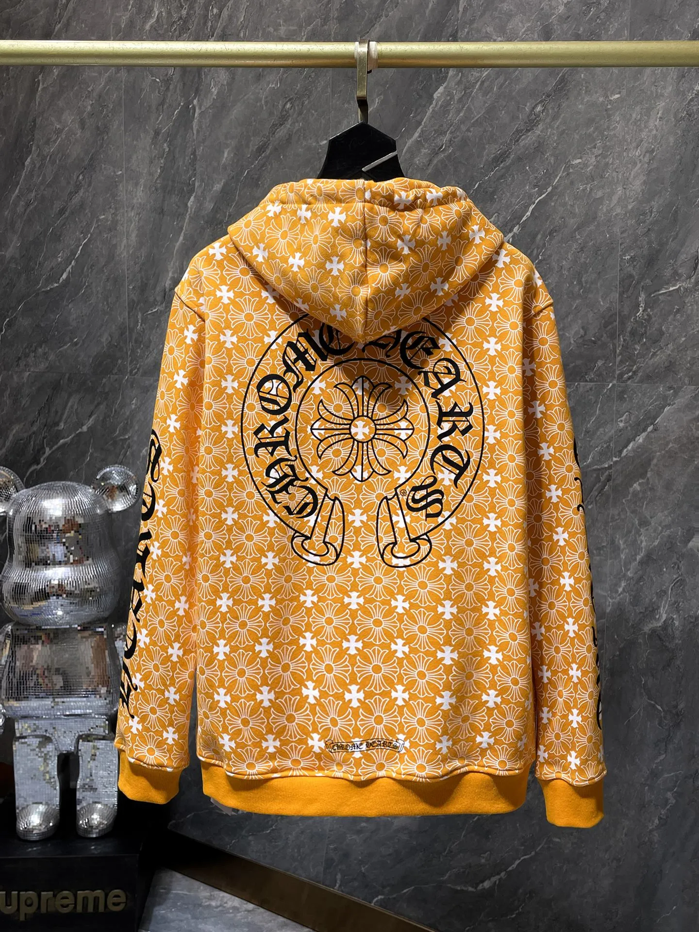 P260 Chrome Hearts Autumn and Winter 2025 Counter Synchronization ❤️ Chrome Hearts Horseshoe Dark Pattern Logo Blue Zipper Sweater Improved Customized Version 1:1 High Weight High Quality Fabric Recommended Colors: Customized Blue Customized Green Customized Orange Sizes: S, M, L, XL